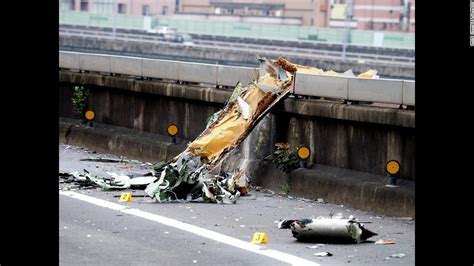 plane crashes into bridge